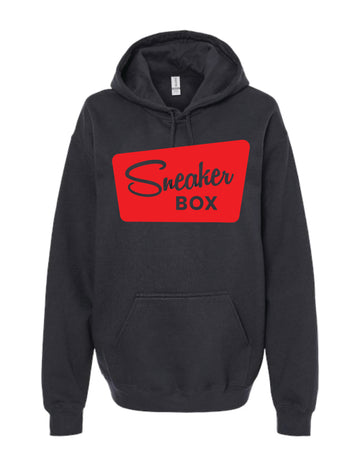 Sneaker Box Hoodie, Large Red Logo