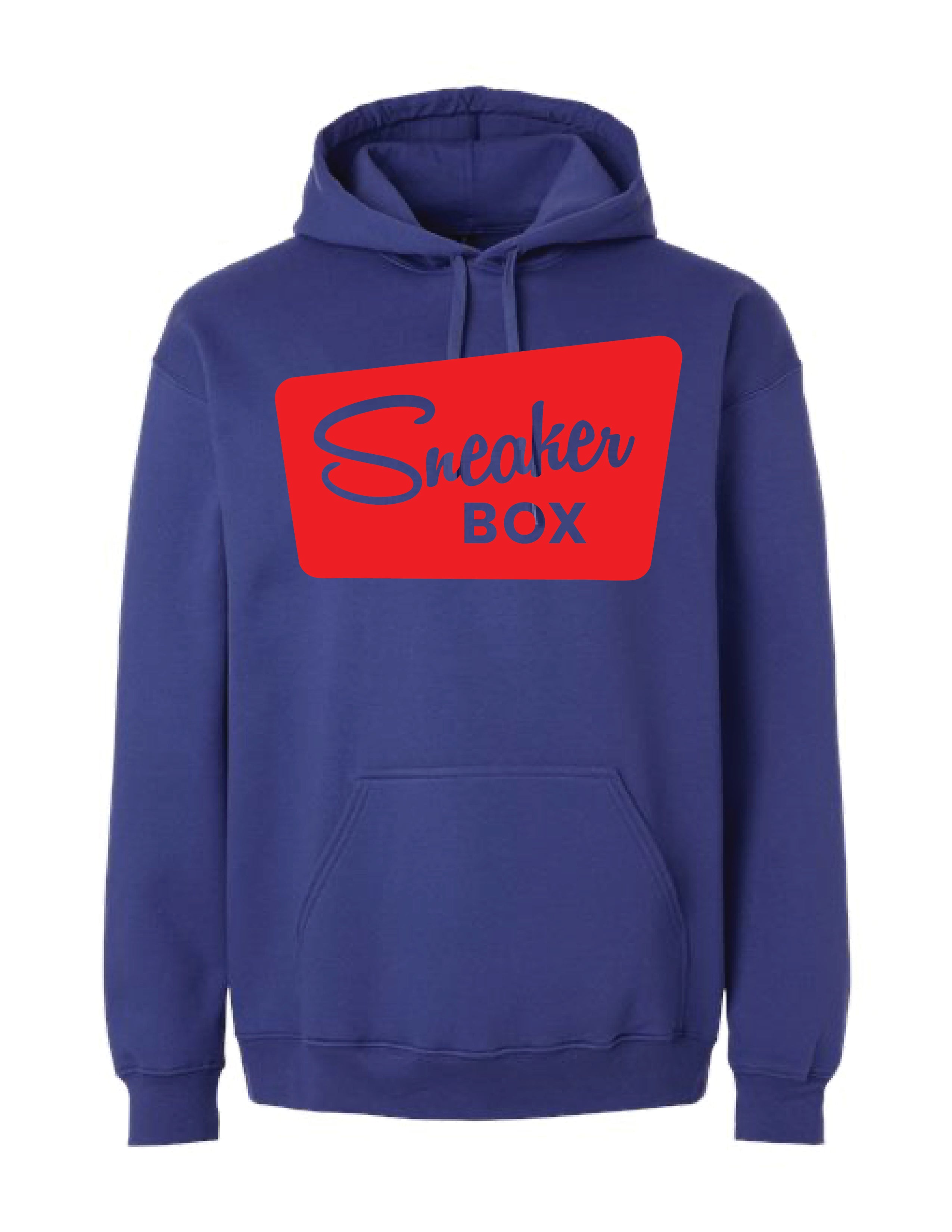 Sneaker Box Hoodie, Large Red Logo