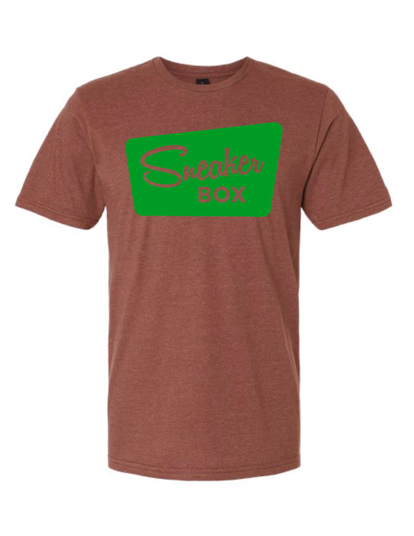 Sneaker Box T-Shirt, Large Green Logo