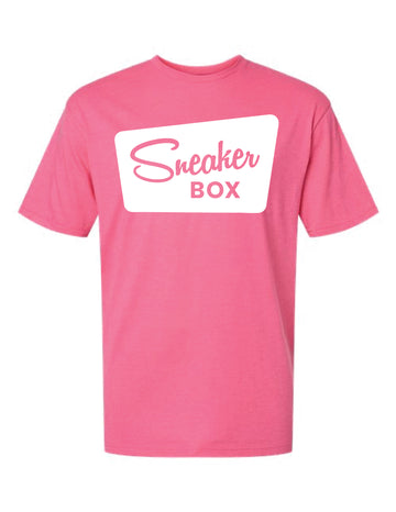 Sneaker Box T-Shirt, Large White Logo - 0