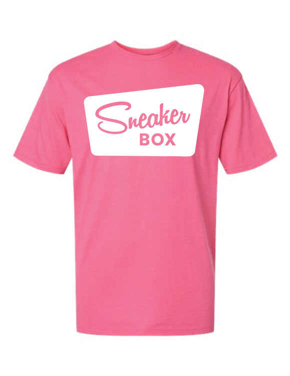 Sneaker Box T-Shirt, Large White Logo