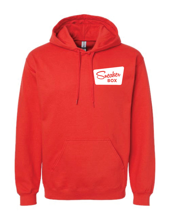 Sneaker Box Hoodie, Small White Logo