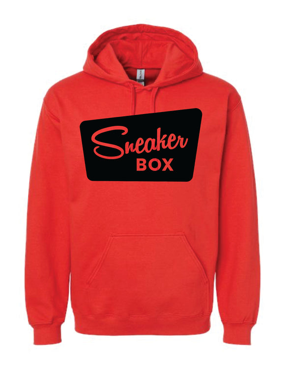 Sneaker Box Hoodie, Large Black Logo