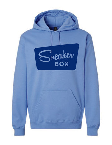 Buy blue-large-blue-logo Sneaker Box Hoodie, Large Blue Logo