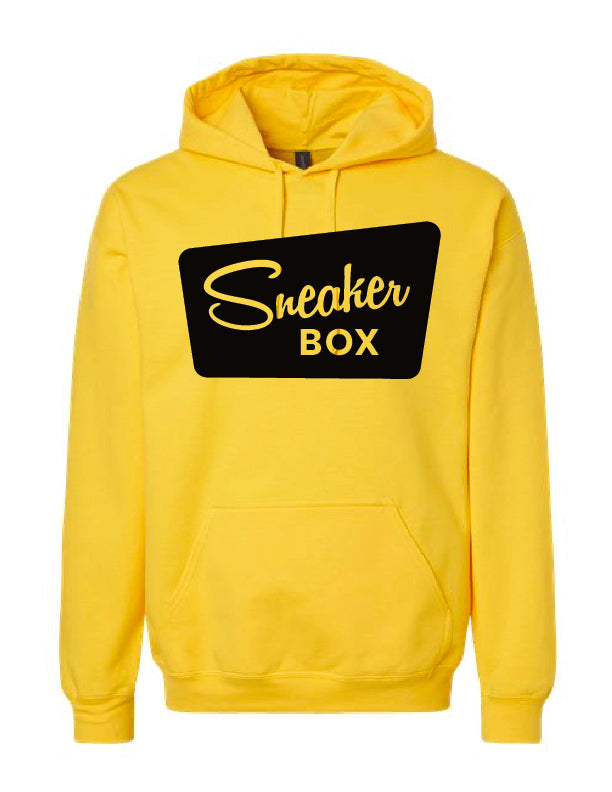 Sneaker Box Hoodie, Large Black Logo