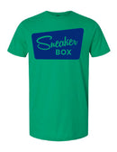 Sneaker Box T-Shirt, Large Blue Logo-2