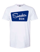 White / Large Blue Logo