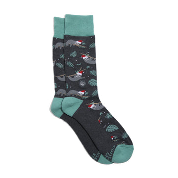 Buy socks-that-protect-sloths-holiday Conscious Step Socks