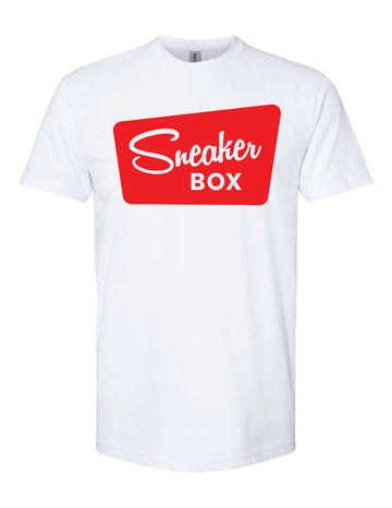 Buy white-large-red-logo Sneaker Box T-Shirt, Large Red Logo