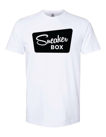 Buy white-large-black-logo Sneaker Box T-Shirt, Large Black Logo
