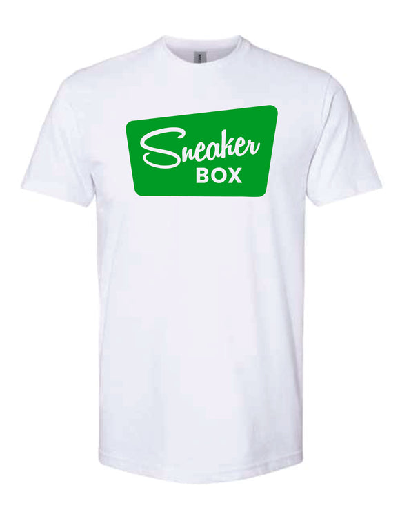 Sneaker Box T-Shirt, Large Green Logo