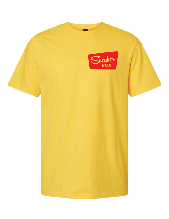Sneaker Box T-Shirt, Small Red Logo