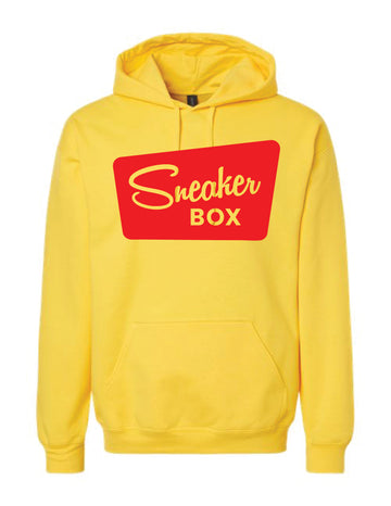Sneaker Box Hoodie, Large Red Logo - 0