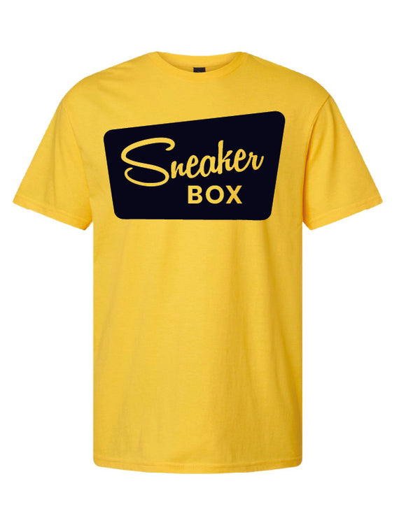 Sneaker Box T-Shirt, Large Black Logo