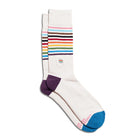 Socks that save lgbtq lives - Beige with rainbow